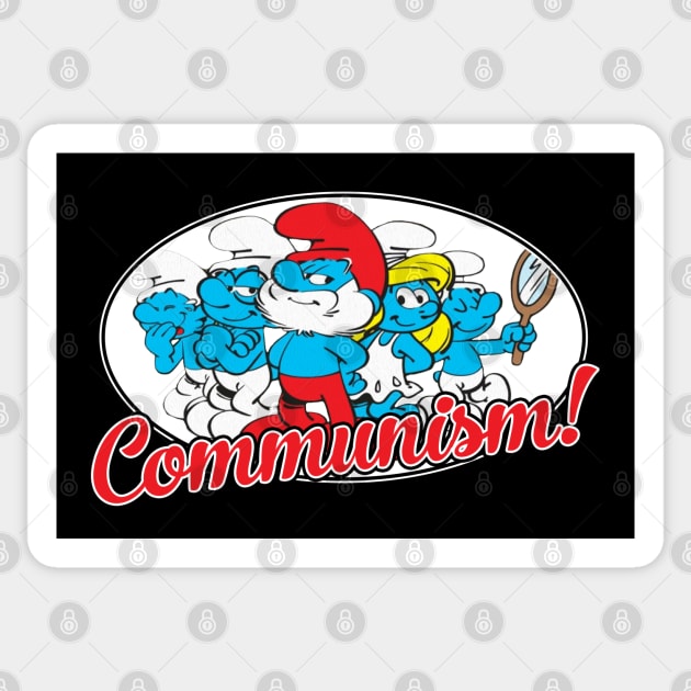 Smurfs Communism dark Smurfs Sticker TeePublic